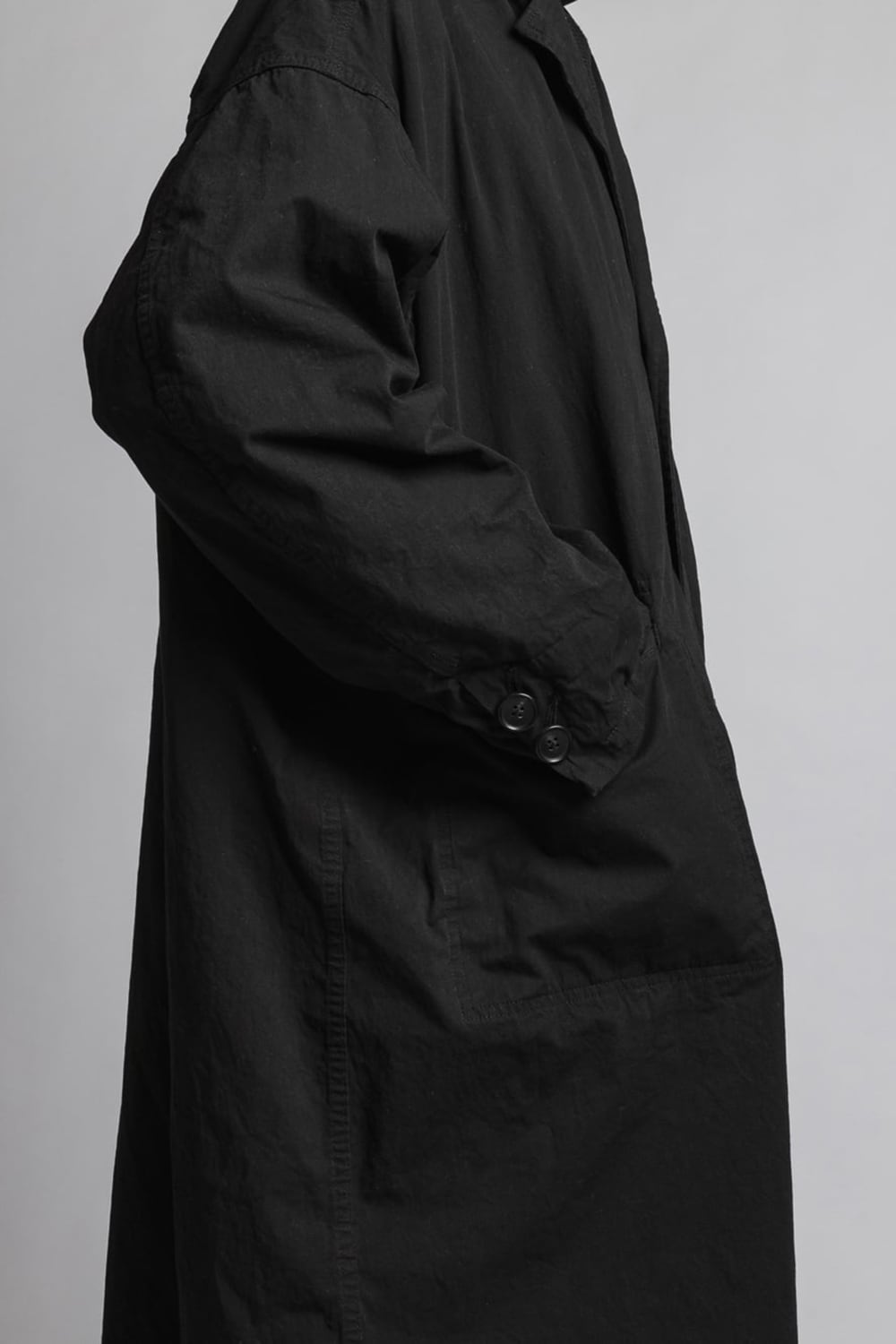 VI-3390-06-Black | CORDURA'NYCO' Chester coat Black | The Viridi