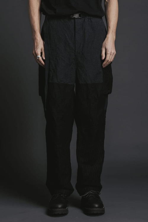 Wool / Linen Combination Cargo Pants - The Viridi-anne