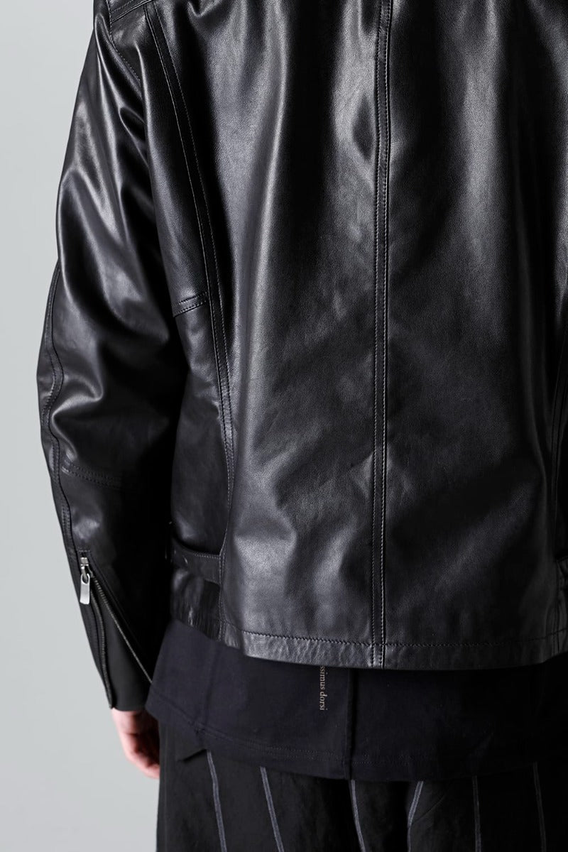VI-3556-06-Black | Goat Leather Jacket | The Viridi-anne | Online 