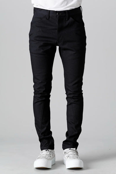 Denim Slim Pants Black - The Viridi-anne