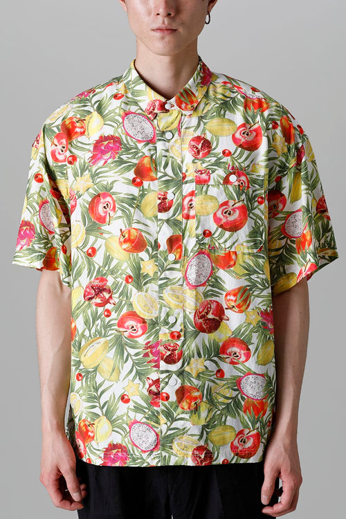 FRUIT PATTERN HALF SLEEVES SHIRT - White Mountaineering