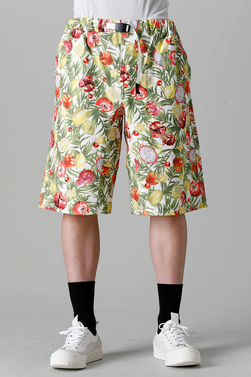 WM x Gramicci FRUIT PATTERN WIDE SHORT PANTS - White Mountaineering