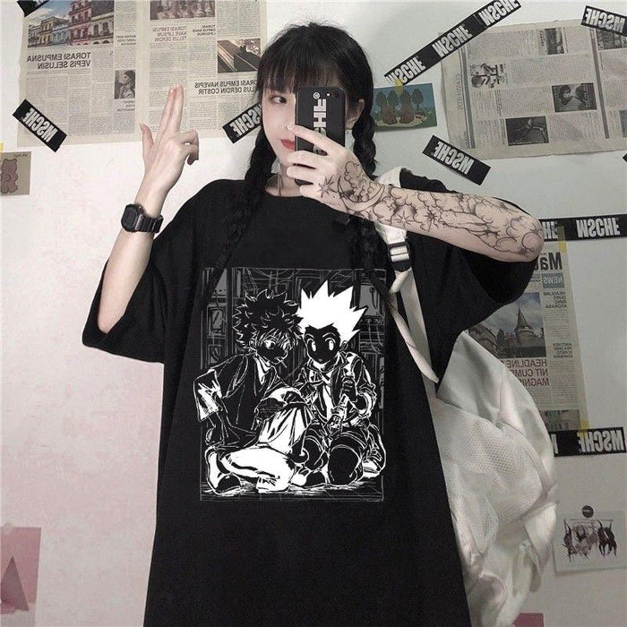 Camiseta Hunter Leorio H22 Gon Anime Killua Camisa Blusa