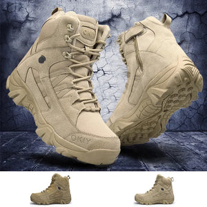 Men's Tactical Boots Tactical Shoes Military Boots for Men Outdoor Anti-Slip Work Safety Shoes Motocycle Boots Hiking Shoes - shopshaili sport shop