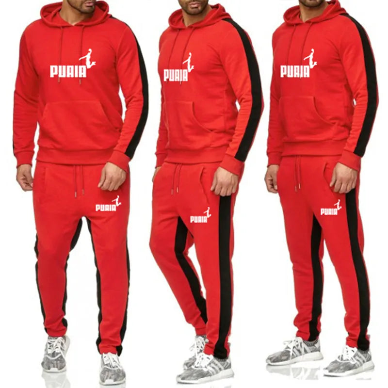 Men's Clothing Fashion Track Suits Sports Wear Jogging Suits Ladies Hooded Tracksuit Set Clothes Hoodies+Sweatpants Sweat Suits