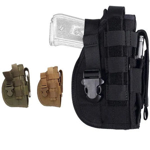 Universal Gun Holster Tactical Right Hand Molle Pistol Holster Magzine Pouch Glock 17/1911 Airsoft Concealed Military Hunting - shopshaili sport shop