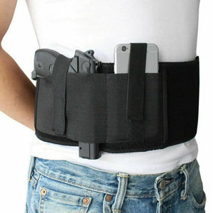 Tactical Belly Gun Holster Belt Concealed Carry Waist Band Pistol Holder Magazine Bag Military Army Invisible Waistband Holster - shopshaili sport shop