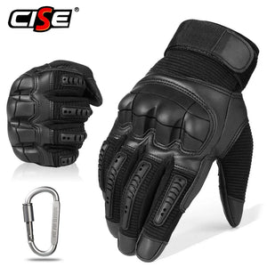 Touchscreen Leather Motorcycle Gloves Motocross Moto Motorbike Pit Biker Enduro Protective Gear Racing Full Finger Glove Men - shopshaili sport shop