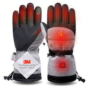 3M Cotton Heating Gloves Winter Hand Warmer Electric Thermal Gloves Waterproof Heated for Cycling Motorcycle Bicycle Ski Outdoor - shopshaili sport shop