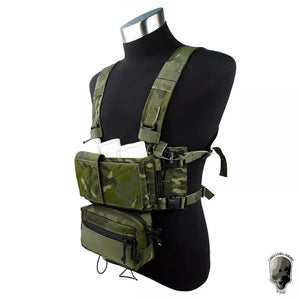 TMC Tactical Modular Chest Rig Micro Fight Chassis w/ 5.56 Mag Pouch Airsoft Hunting Vest Tactical Gear 3115 - shopshaili sport shop