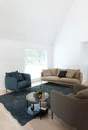 Adea Bonnet Grand sohva + koristetyynytverhoilu, 2,5-istuttava, Panama Linen 17 kangas, valkoinen - Spazio