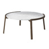 Bolia Mix Sohvapöytä pyöreä ruskea tammi valkoinen marmori, Sohvapöydät - Spazio 