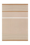 San Francisco matto, natural-white, 140x200cm, reunaommeltu, päätykäänteet - Spazio