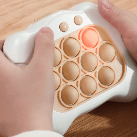 Quick Push Bubble Fidget Toy com Música e Luzes Piscando, Jogo de
