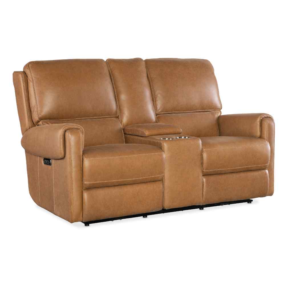 Somers Power Console Loveseat with Power Headrest