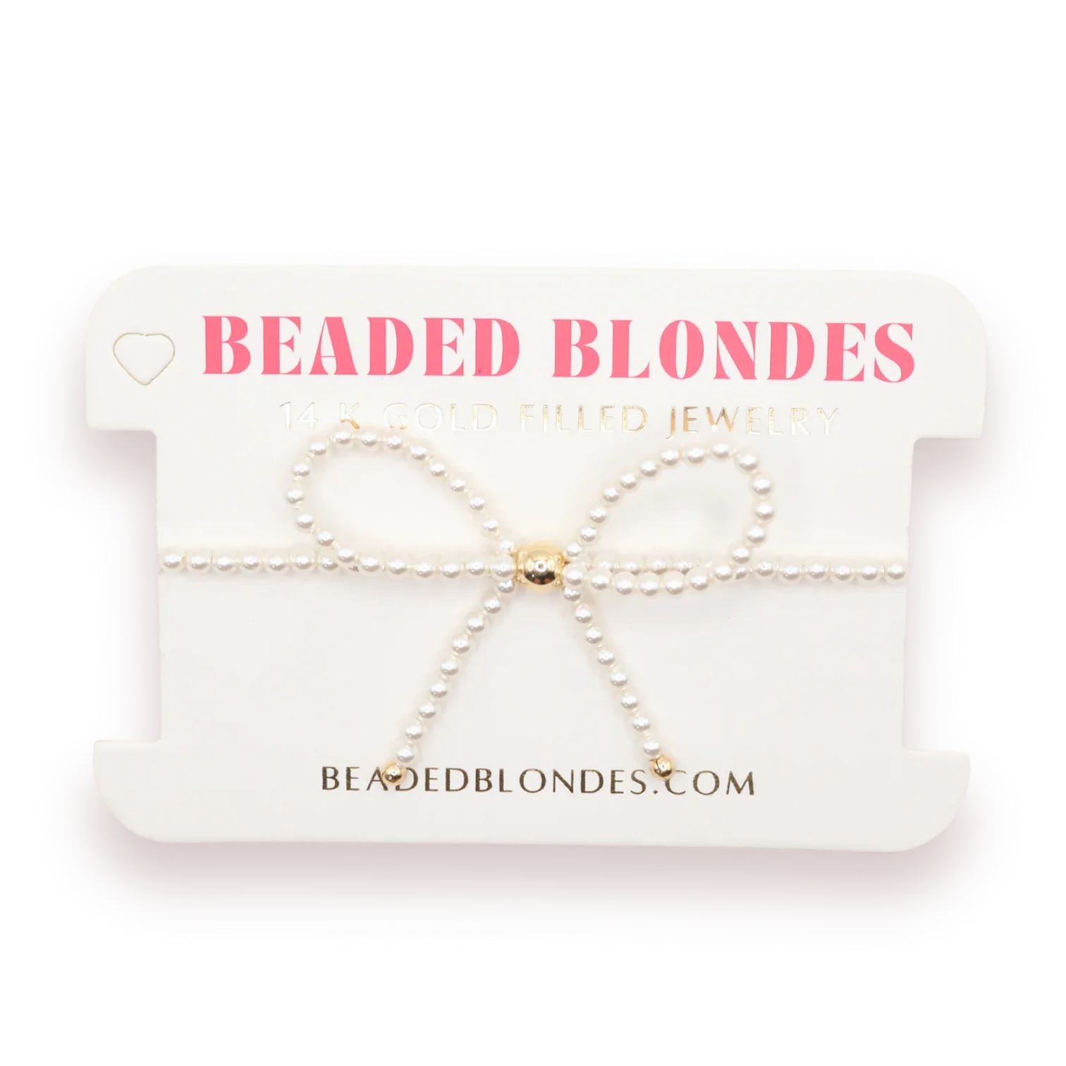 Beaded Blondes: Pearl Bow Bracelet