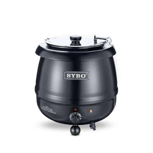 SYBO 10.5 Quarts, Black Commercial Soup Kettle with Detachable Stainless Steel Insert Pot for Restaurant