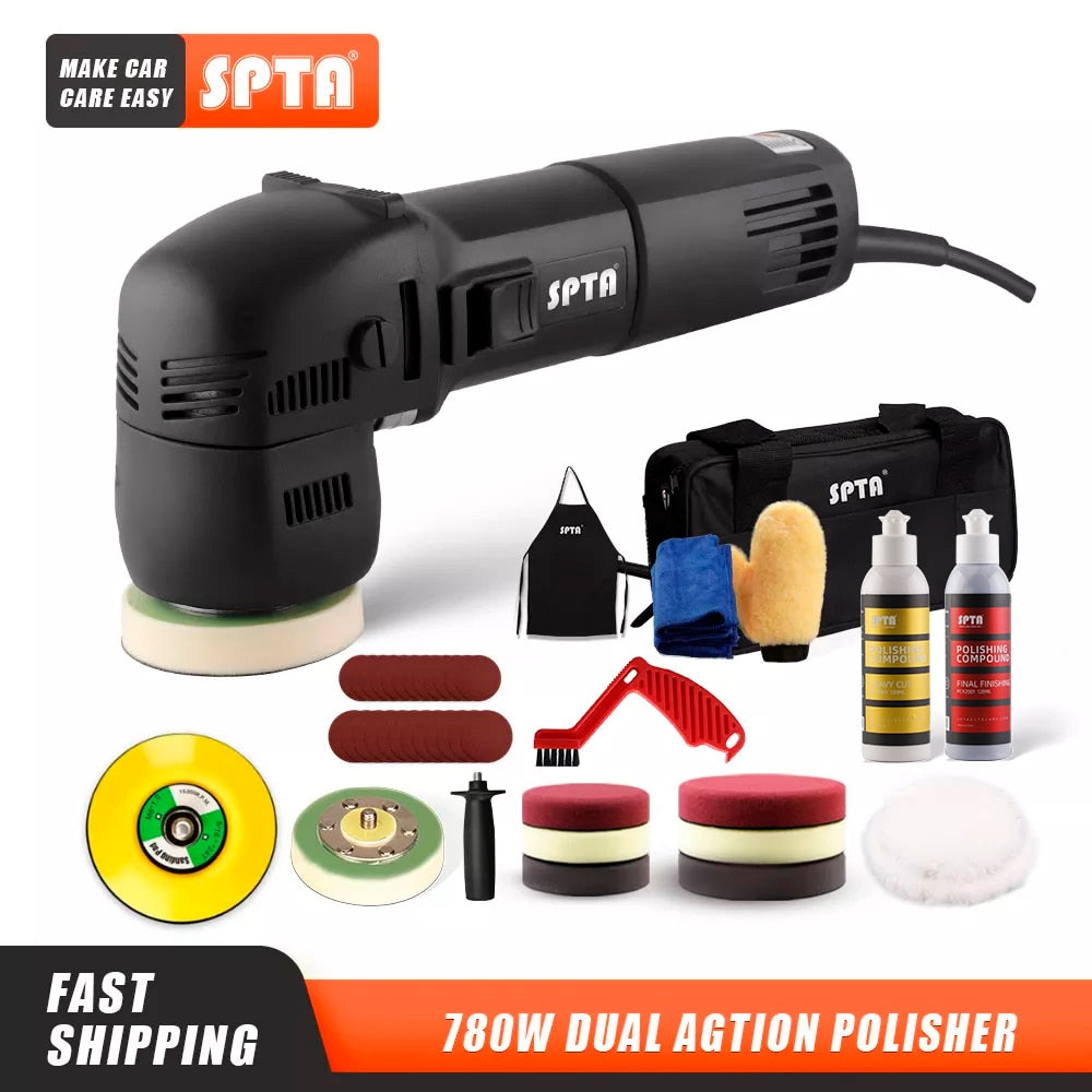 SPTA 5-Inch Dual Action Polisher - High-Performance Auto and Home