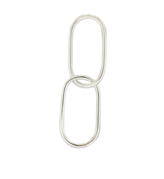 LOOPED HOOP STERLING SILVER