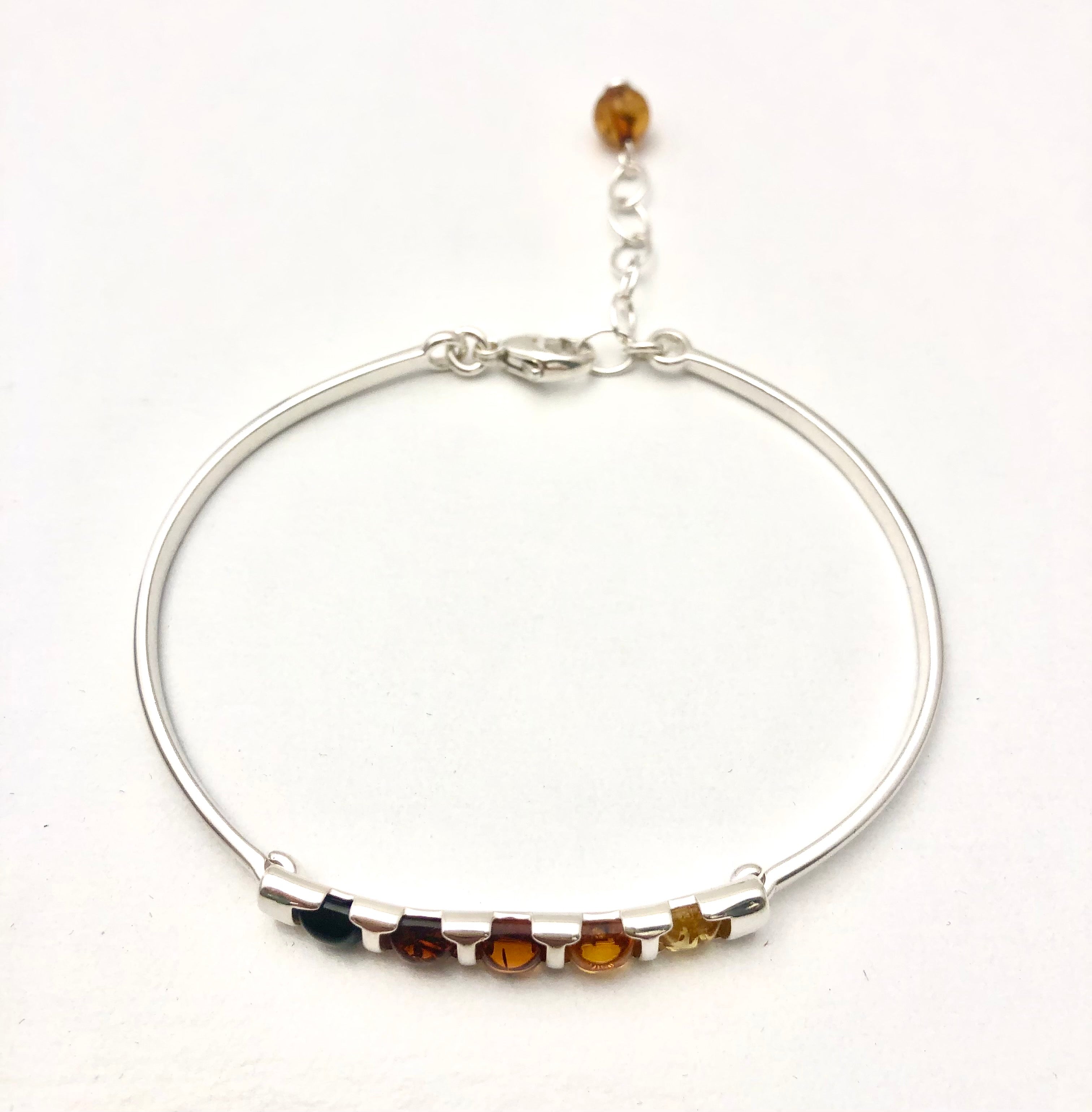 AMBER OMBRE BANGLE BRACELET