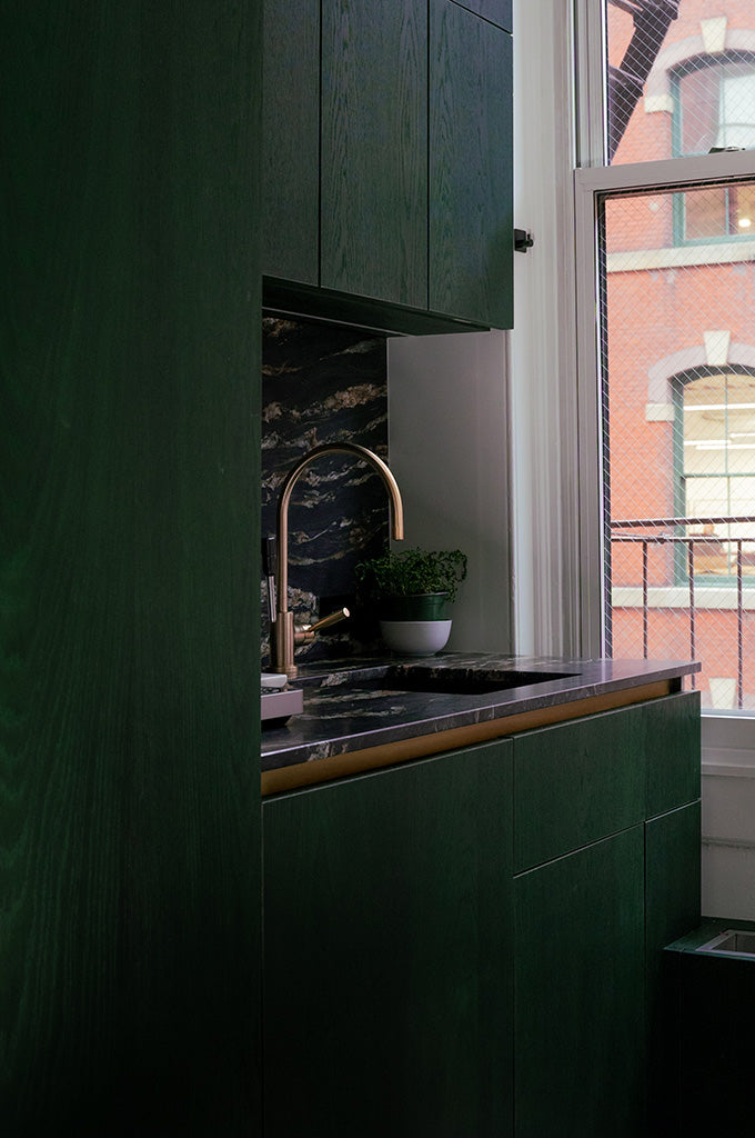 Green Kitchen in Veneer