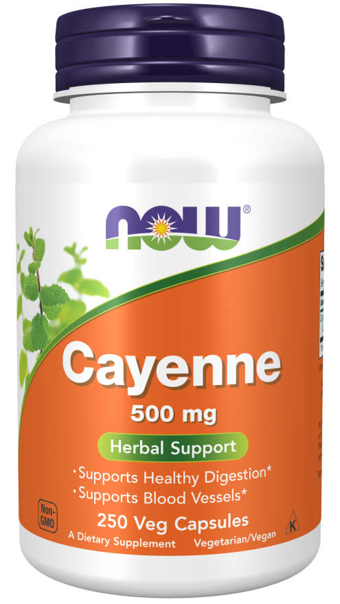 Photos - Vitamins & Minerals Now Foods Cayenne 500mg 250 Veg Capsules PBW-P6606 