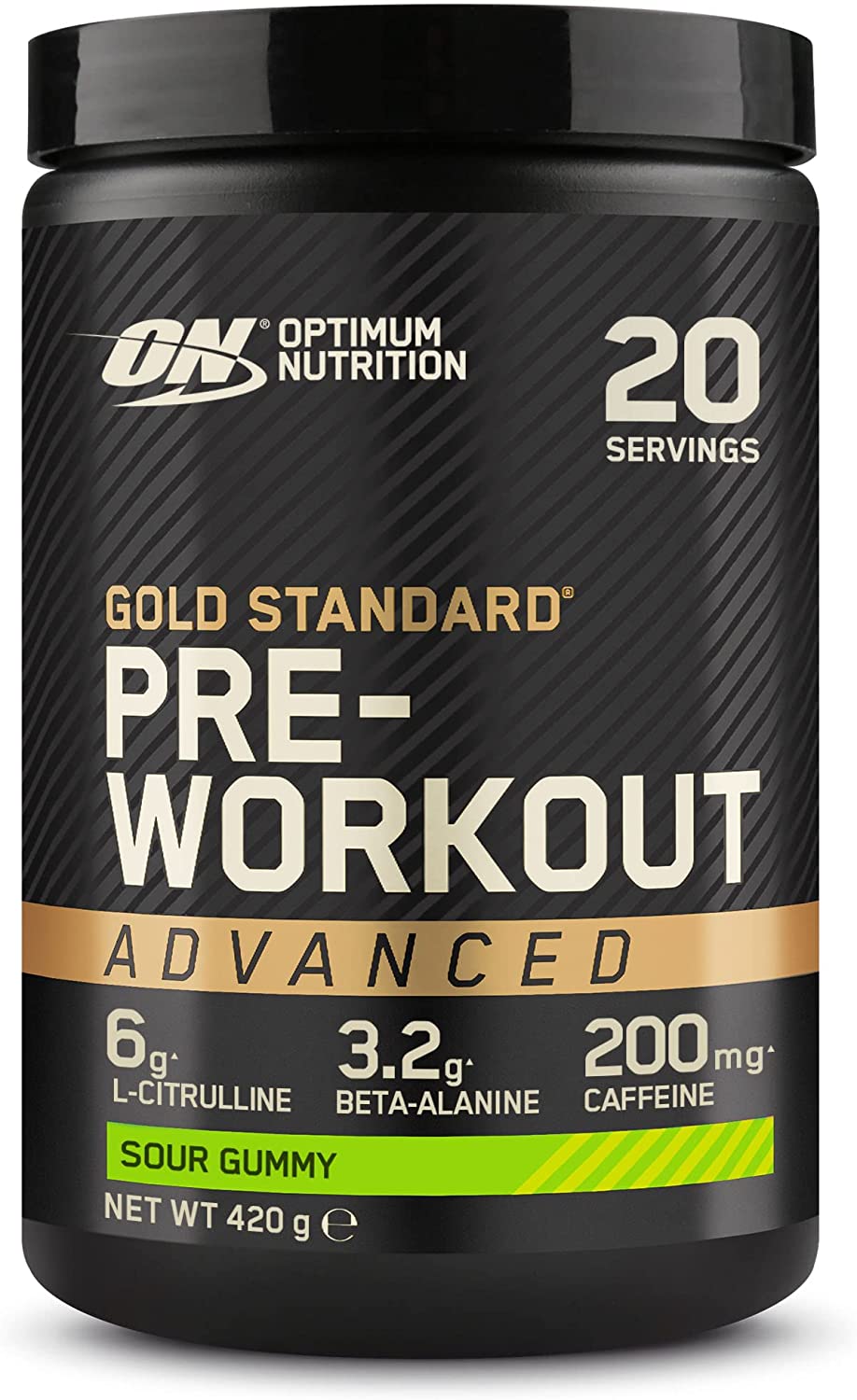 Photos - Vitamins & Minerals Optimum Nutrition Gold Standard Pre Workout Advanced 420g, Sour Gummy OPT2 