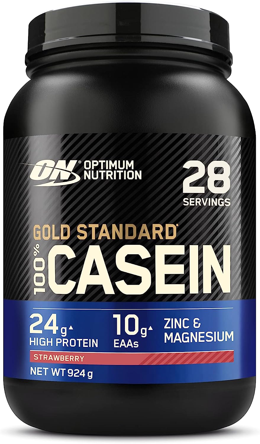 Photos - Vitamins & Minerals Optimum Nutrition Gold Standard 100 Casein 924 grams , Strawberry OP (2lbs)