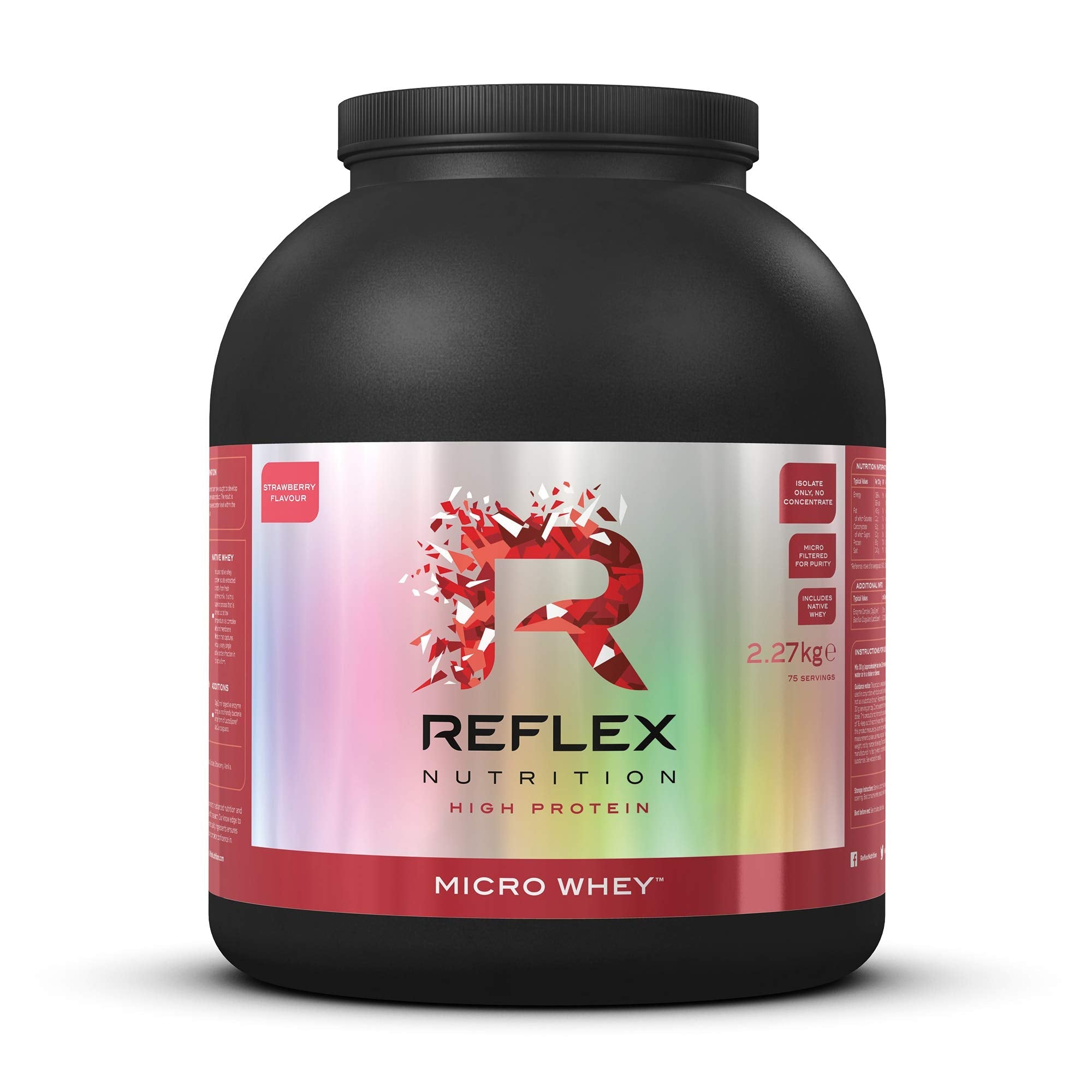Photos - Protein Reflex Nutrition Micro Whey 2.27kg Strawberry RFX69 