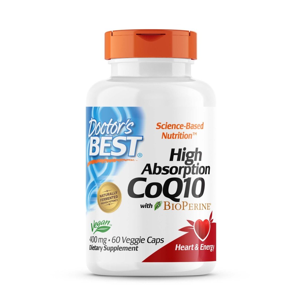 Photos - Vitamins & Minerals Doctors Best Doctor's Best High Absorption CoQ10 with BioPerine 400 mg 60 Veggie Capsul 
