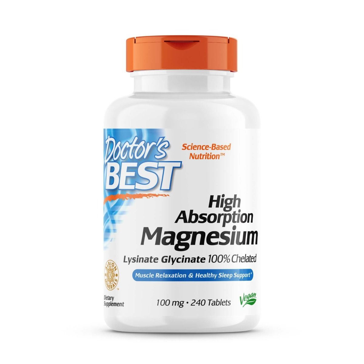 Photos - Vitamins & Minerals Doctors Best Doctor's Best High Absorption Magnesium 100 mg 240 Tablets PBW-P30671 