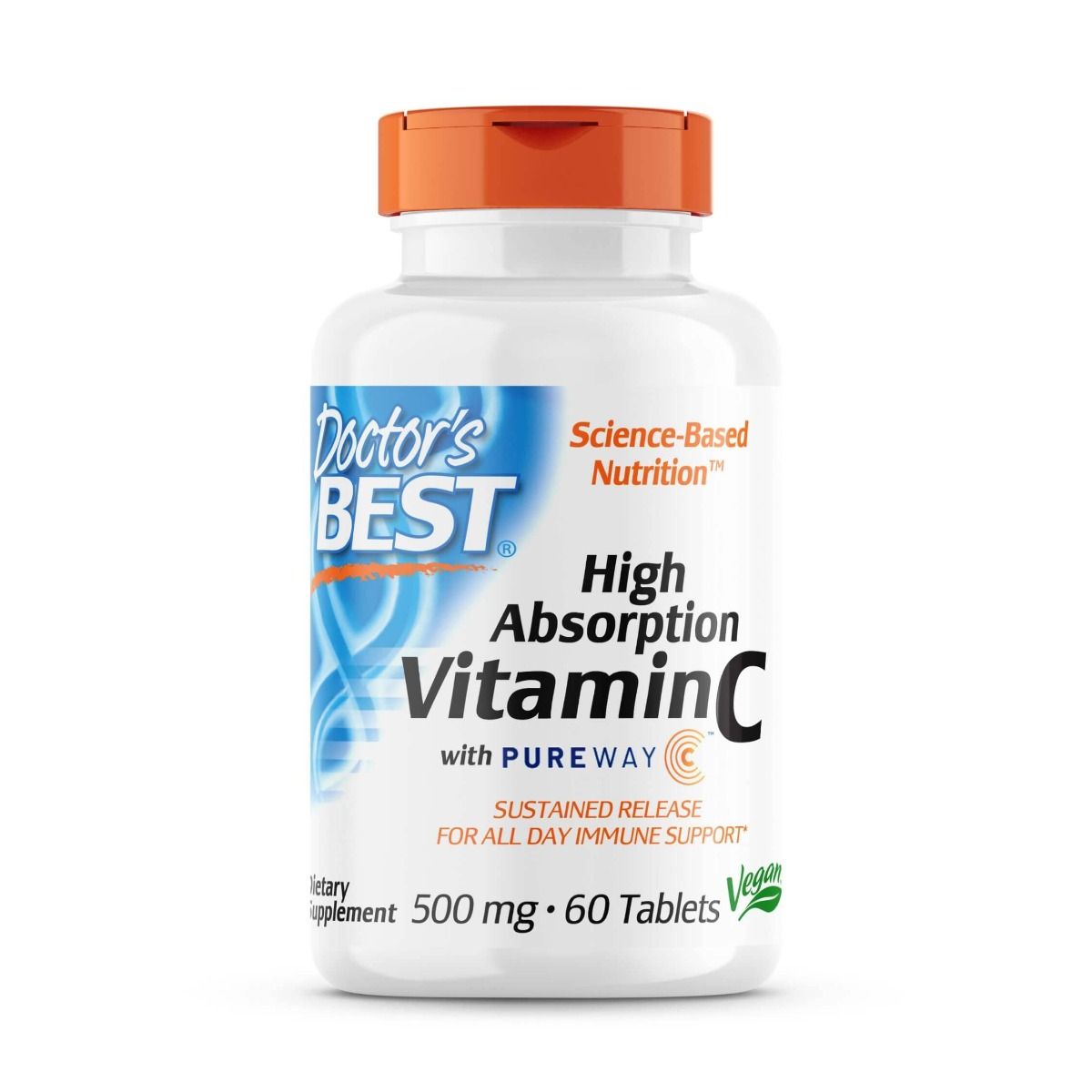 Photos - Vitamins & Minerals Doctors Best Doctor's Best High Absorption Vitamin C with PureWay-C 500 mg 60 Tablets P 