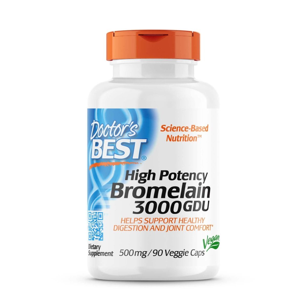 Photos - Vitamins & Minerals Doctors Best Doctor's Best High Potency Bromelain 3000 GDU, 500 mg 90 Veggie Capsules P 