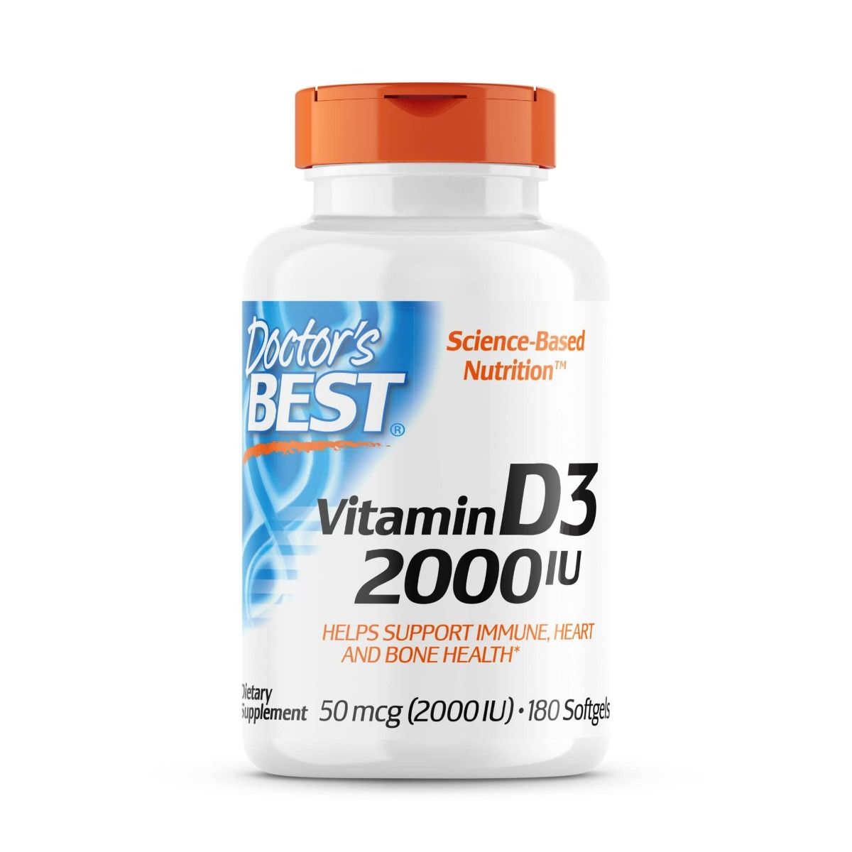 Photos - Vitamins & Minerals Doctors Best Doctor's Best Vitamin D3 50 mcg  180 Softgels PBW-P2292 (2,000 IU)