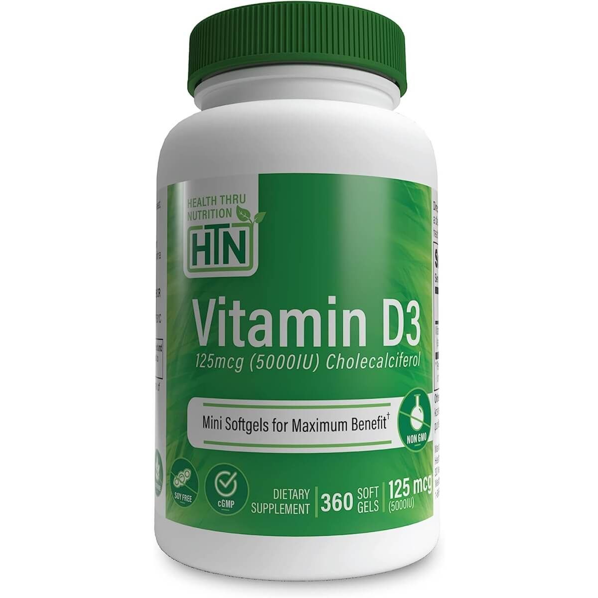 Photos - Vitamins & Minerals Health Thru Nutrition Vitamin D3 5,000iu  360 Softgels PBW-P41861(125mcg)