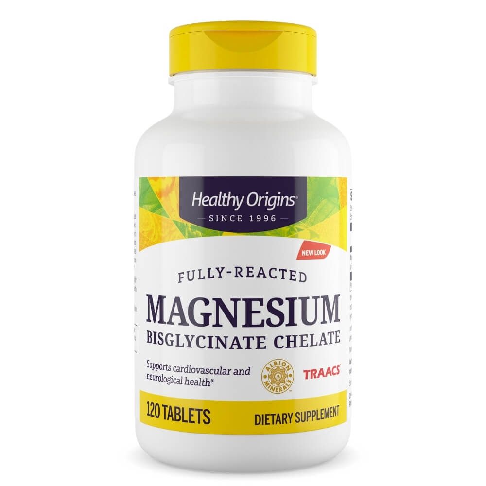 Photos - Vitamins & Minerals Healthy Origins Magnesium Bisglycinate Chelate 120 Tablets VH-HO-0400 
