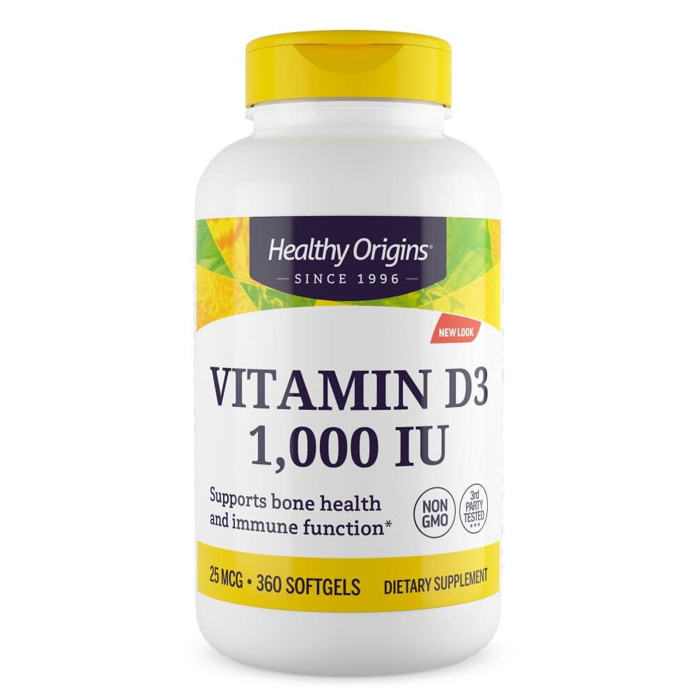 Photos - Vitamins & Minerals Healthy Origins Vitamin D3 1,000iu 360 Softgels VH-HO-0040 