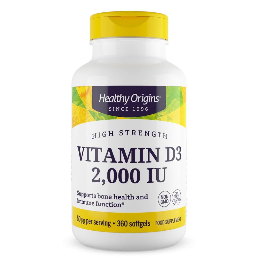 Photos - Vitamins & Minerals Healthy Origins Vitamin D3 2,000iu 360 Softgels VH-HO-0010 
