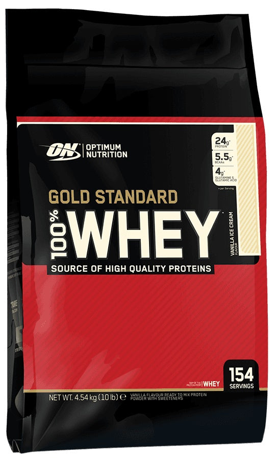 Photos - Protein Optimum Nutrition Gold Standard 100 Whey Vanilla Ice Cream 4540g PBW-P1277 