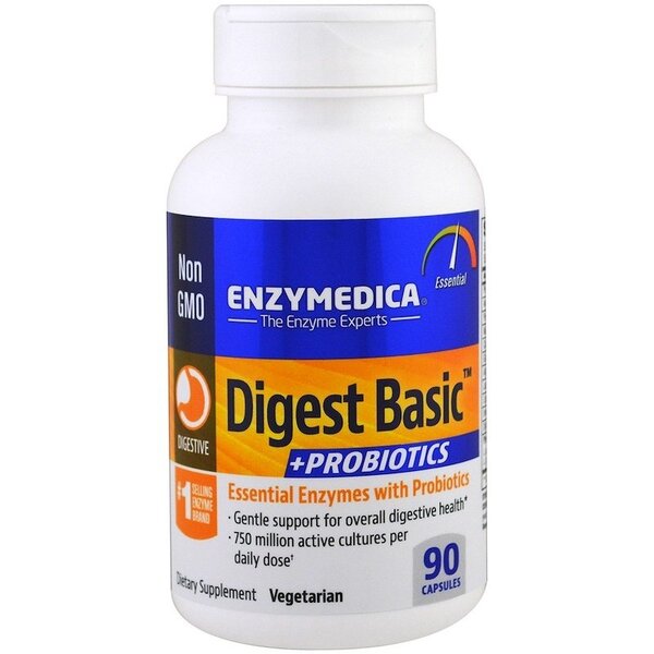 Photos - Vitamins & Minerals Enzymedica Digest Basic + Probiotics - 90 caps PBW-P38594