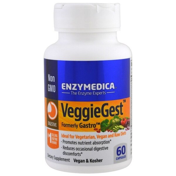 Photos - Vitamins & Minerals Enzymedica VeggieGest - 60 caps PBW-P38627
