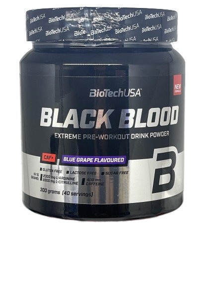 Photos - Vitamins & Minerals BioTech BioTechUSA Black Blood CAF+ 300g, Blueberry PBW-P45917 