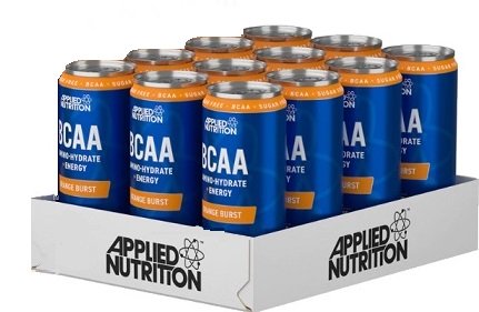 Photos - Vitamins & Minerals Applied Nutrition BCAA AminoHydrate + Energy Cans Orange Burst 12 x 330 ml 