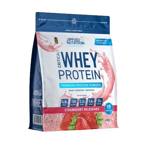 Photos - Protein Applied Nutrition Critical Whey- 450g, Strawberry Milkshake PBW-P47364 