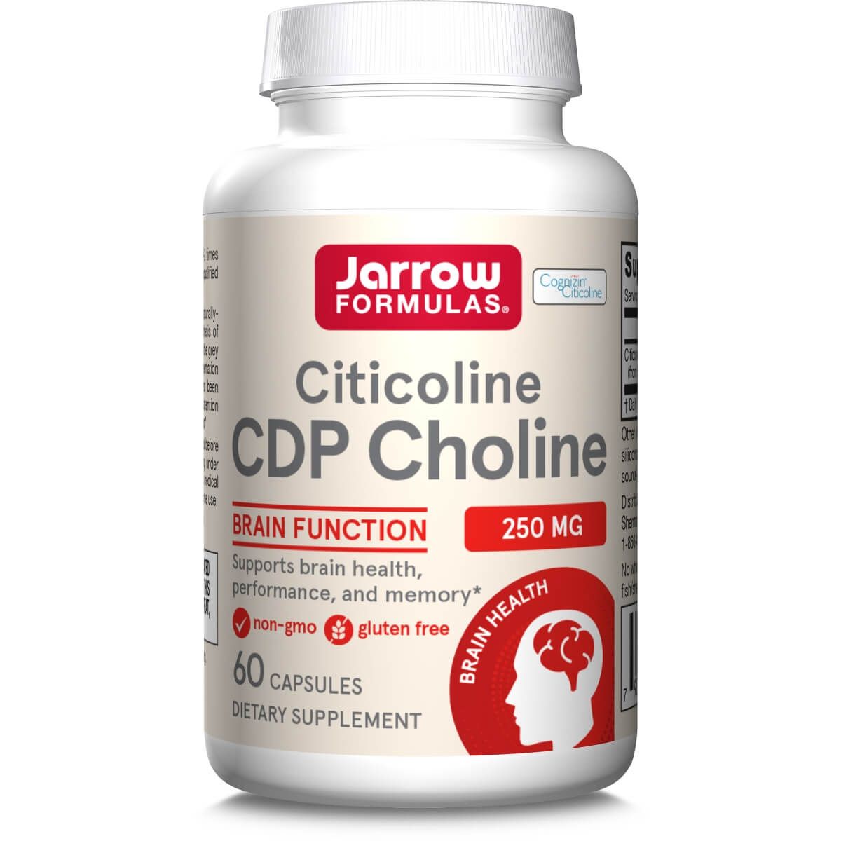 Photos - Vitamins & Minerals Jarrow Formulas CDP Choline 250mg 60 Capsules PBW-P28356 