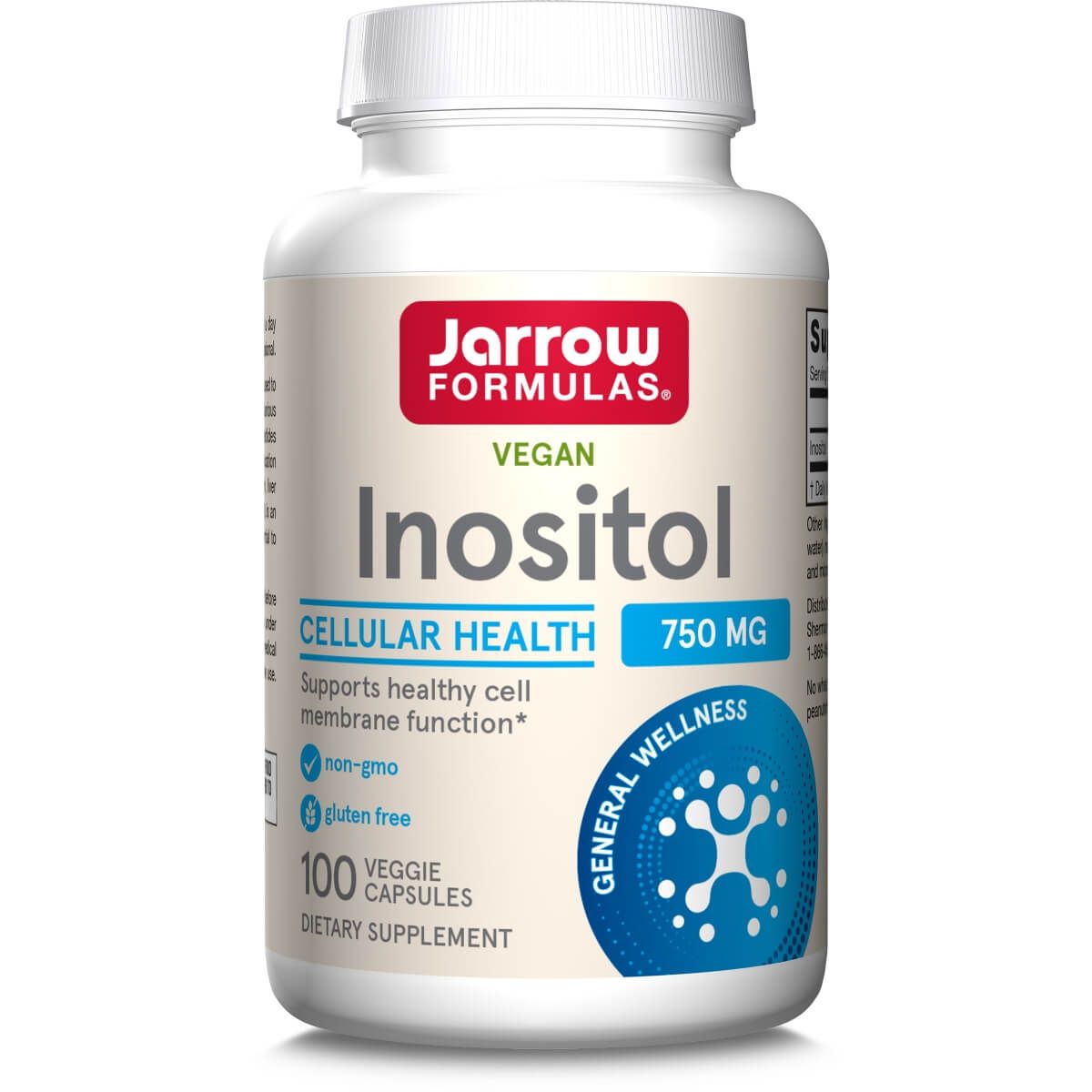 Photos - Vitamins & Minerals Jarrow Formulas Inositol 750mg 100 Veggie Capsules PBW-P29101 