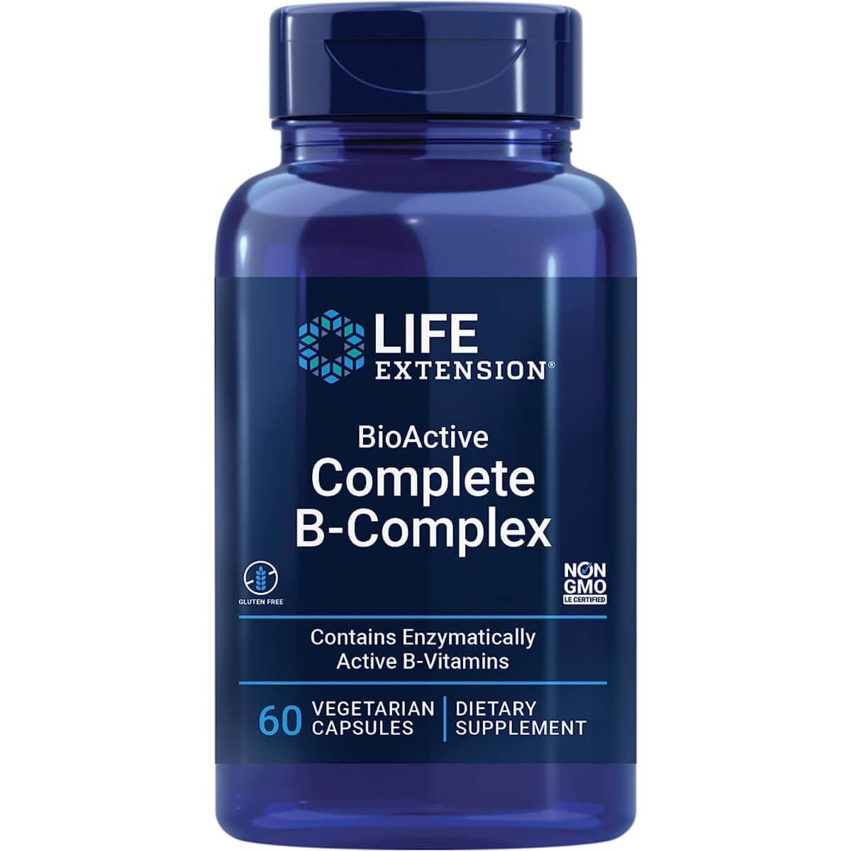 Photos - Vitamins & Minerals Life Extension BioActive Complete B-Complex 60 Vegetarian Capsules PBW-P32 