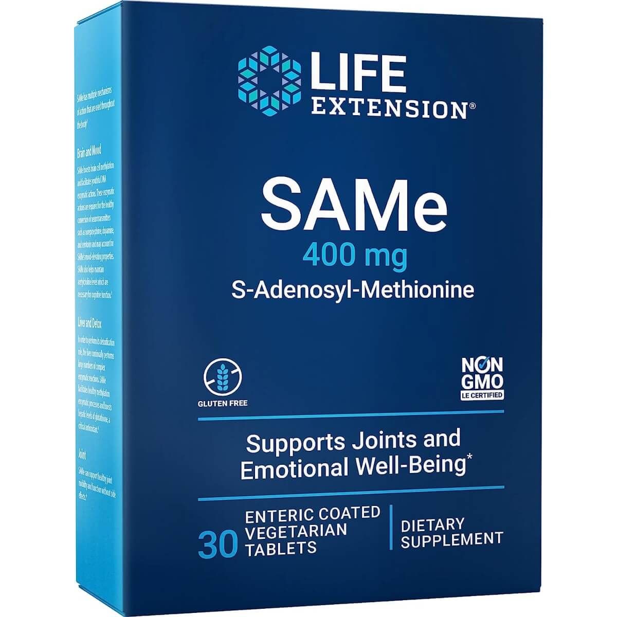 Photos - Vitamins & Minerals Life Extension SAMe 400 mg 30 enteric-coated Vegetarian Tablets PBW-P34838 