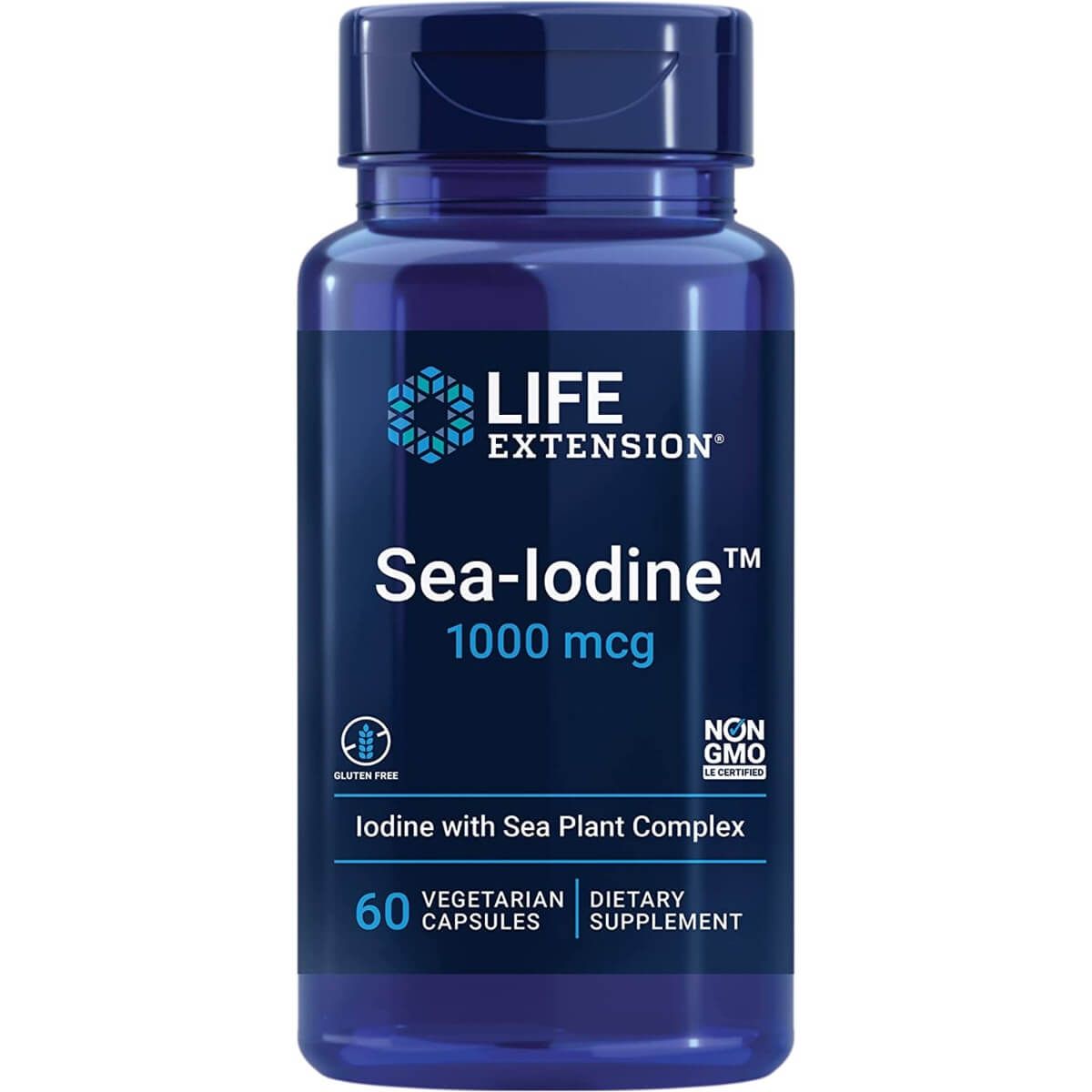 Photos - Vitamins & Minerals Life Extension Sea-Iodine 1000 mcg 60 Vegetarian Capsules PBW-P32913 