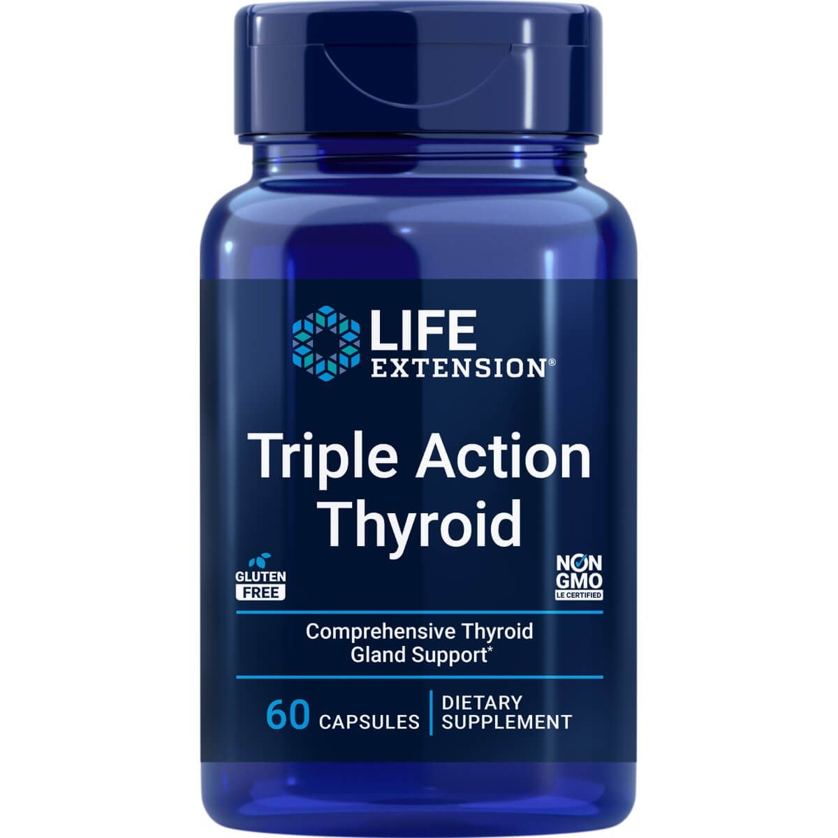 Photos - Vitamins & Minerals Life Extension Triple Action Thyroid 60 Capsules PBW-P32915 